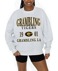 Gameday Couture Women's Ash Grambling Tigers Premium Fleece Pullover Sweatshirt