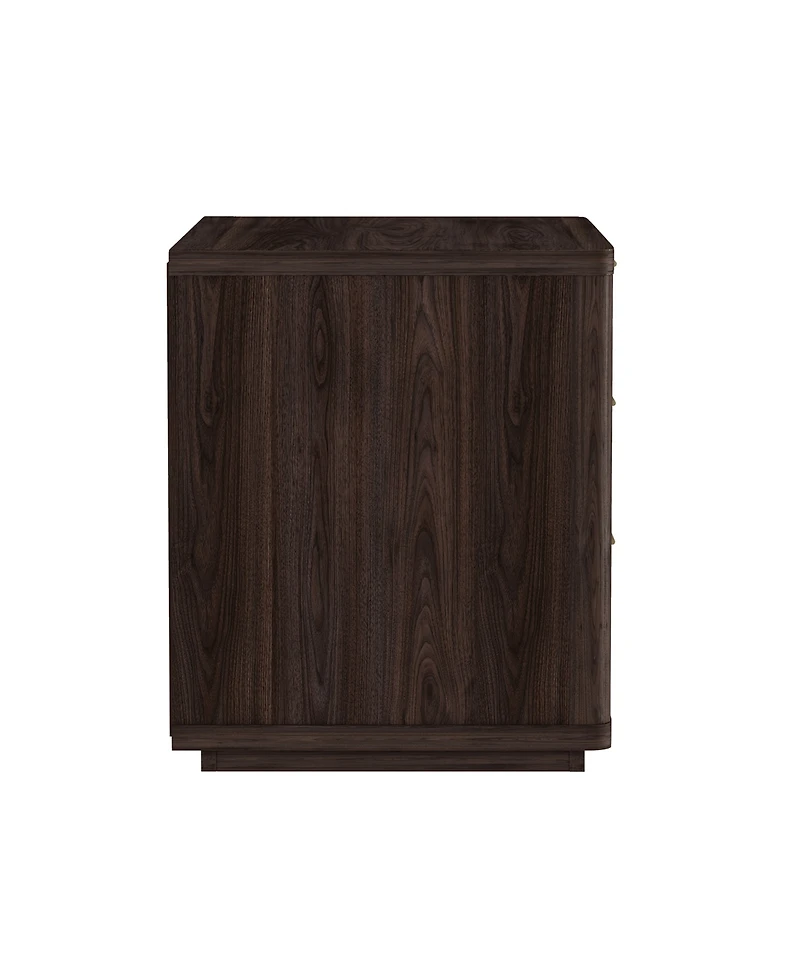 Manhattan Comfort Evelyn 2-Piece 32" 3-Drawer Nightstands