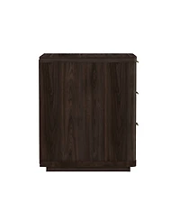 Manhattan Comfort Evelyn 2-Piece 20" 3-Drawer Nightstands