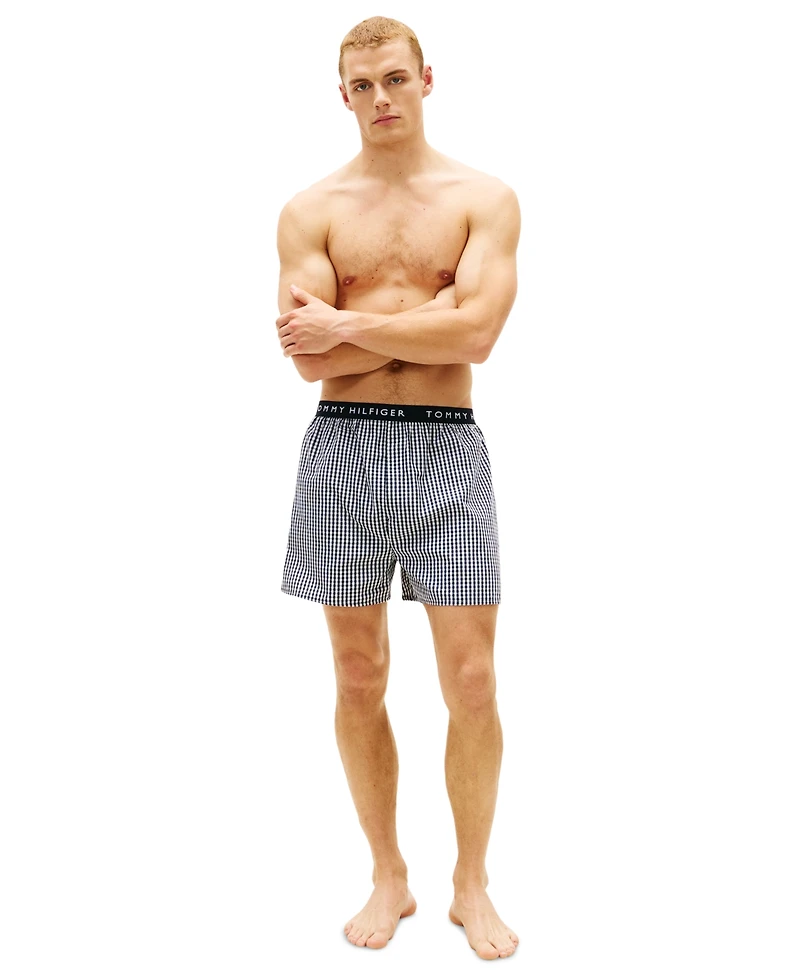 Tommy Hilfiger Men's Cotton Classics Woven Boxer Briefs, 3-Pack Set
