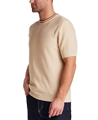 Weatherproof Vintage Men's Textured Banded Crewneck Sweater