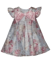 Bonnie Baby Girls' Short-Sleeve Dress with Bow