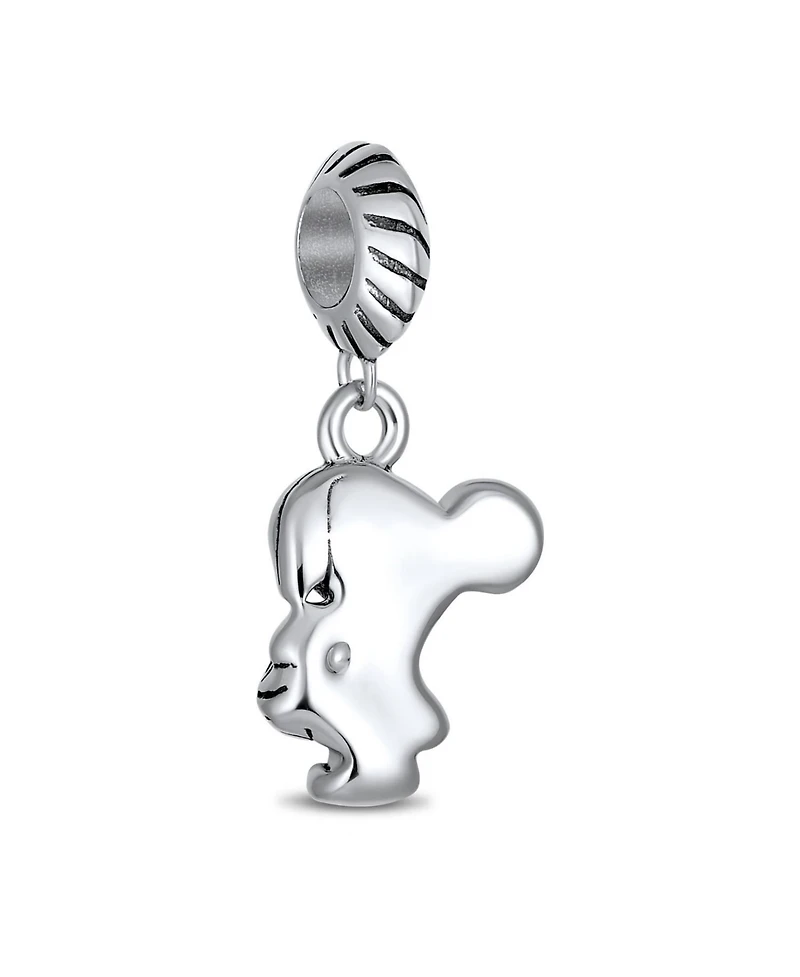 Bling Jewelry Cheerleader Soccer Player Dangle Charm Bead .925 Sterling Silver Fits European Bracelet