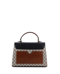 Pre-Owned Gucci Medium Padlock Top Handle Bag Gg Coated Canvas and Leather