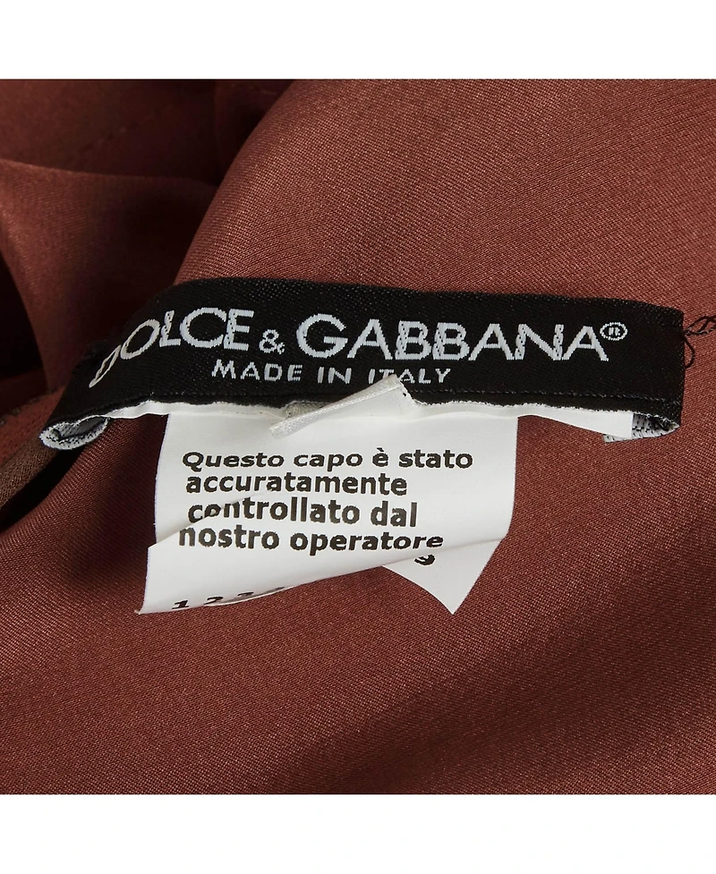 Pre-Owned Dolce & Gabbana Women's Pre-Owned Dolce and Gabbana Satin Lace Detail Dress