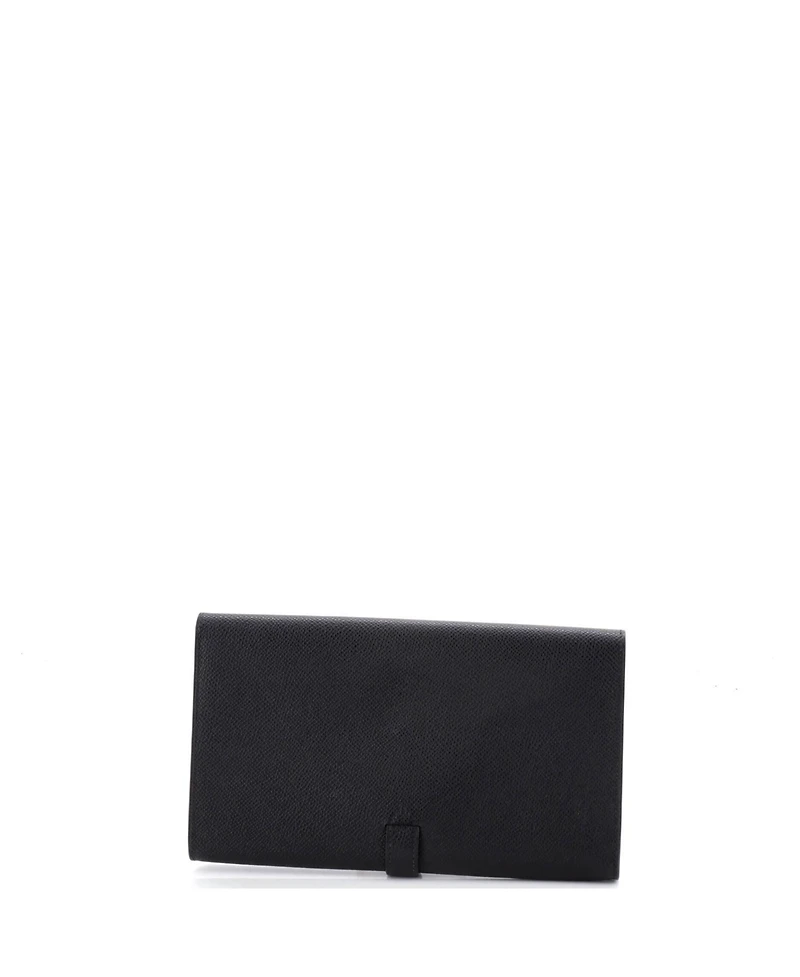 Pre-Owned HERMES Long New H Passant Wallet Leather