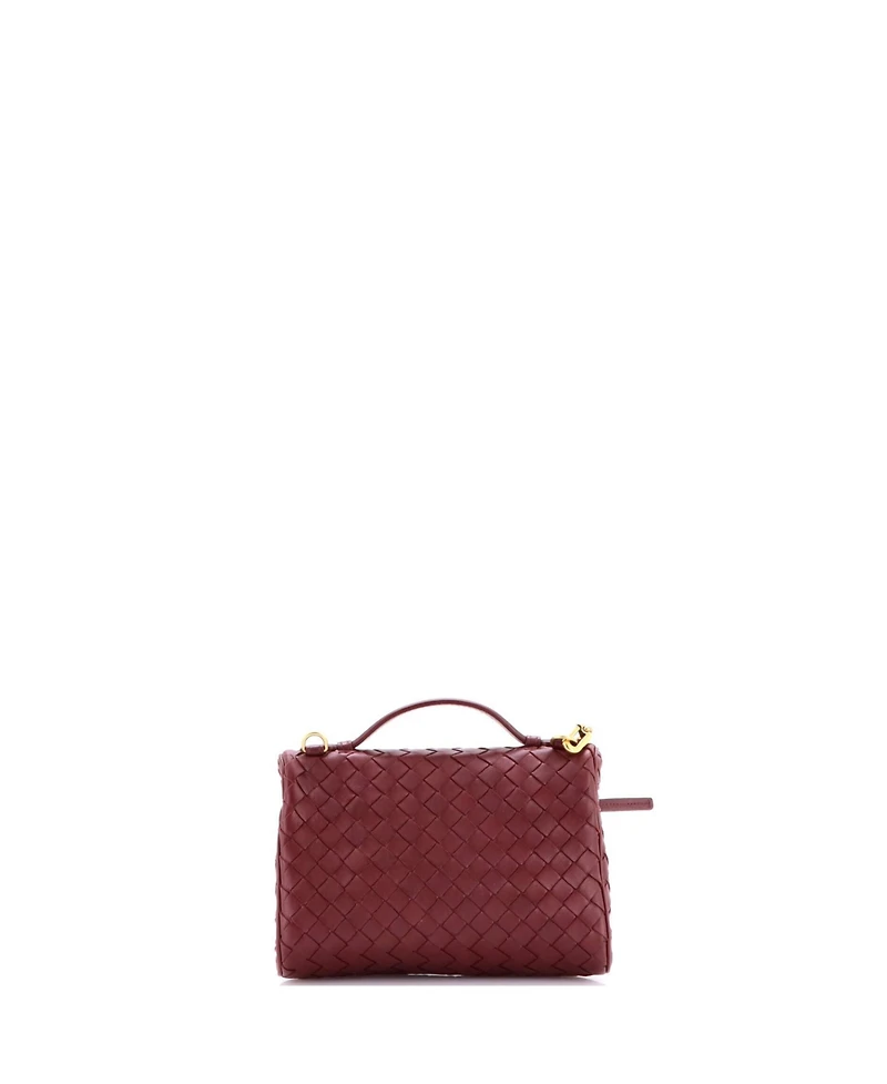 Pre-Owned Bottega Veneta Small Soft Chain Vanity Case Intrecciato Leather