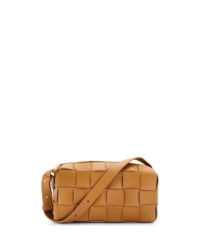 Pre-Owned Bottega Veneta Small Brick Cassette Shoulder Bag Maxi Intrecciato Leather