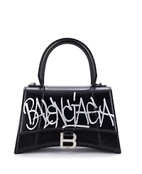 Pre-Owned Balenciaga Small Graffiti Hourglass Top Handle Bag Leather