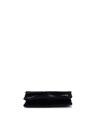 Pre-Owned Balenciaga Small Bb Round Wallet on Chain Crystal Embellished Velvet