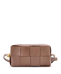 Pre-Owned Bottega Veneta Small Brick Cassette Shoulder Bag Maxi Intrecciato Leather