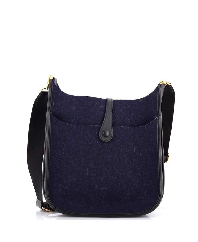 Pre-Owned HERMES Pm Evelyne Bag Gen Iii Felt