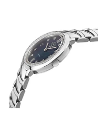 GV2 by Gevril Women's Bellagio Swiss Quartz Diamond Ip Stainless Steel Bracelet Watch