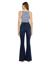KanCan Women's Elowen High Rise Super Flare Jeans