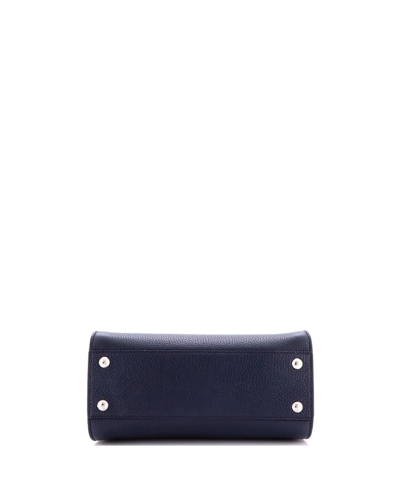 Pre-Owned Fendi Petite Selleria Peekaboo ISeeU Bag Leather