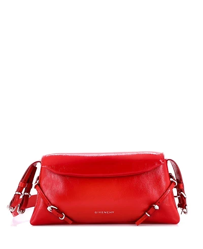 Pre-Owned Givenchy Small Voyou Shoulder Flap Bag Patent