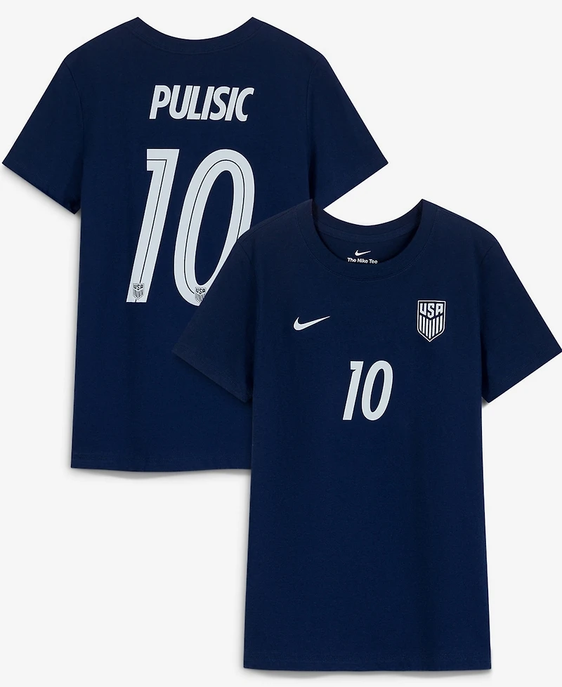 Nike Women's Christian Pulisic Navy Usmnt Away Name Number T-Shirt