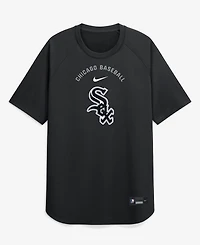 Nike Men's Black Chicago White Sox Authentic Collection Batting Practice Pre-Game Raglan Dri-fit Top