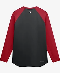 Nike Men's Black Cincinnati Reds Authentic Collection Raglan Dri-fit Sweatshirt