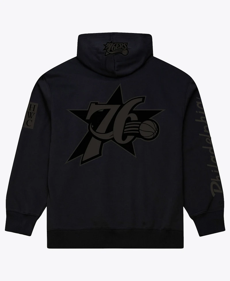 Mitchell & Ness Men's Black Philadelphia 76ers Phantom Fleece Hoodie