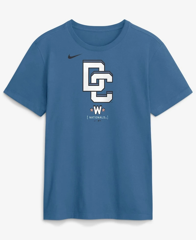 Nike Men's Navy Washington Nationals City Connect Large Logo T-Shirt