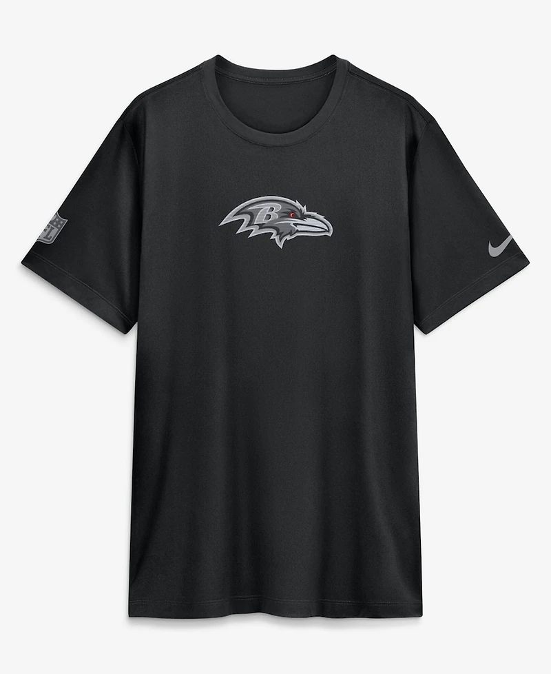 Nike Men's Black Baltimore Ravens Sideline Lead The Charge Legend Dri-fit T-Shirt