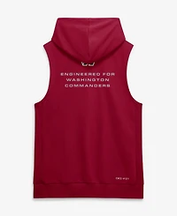Nike Men's Burgundy Washington Commanders Sideline Standard Issue Dri-fit Sleeveless Hoodie