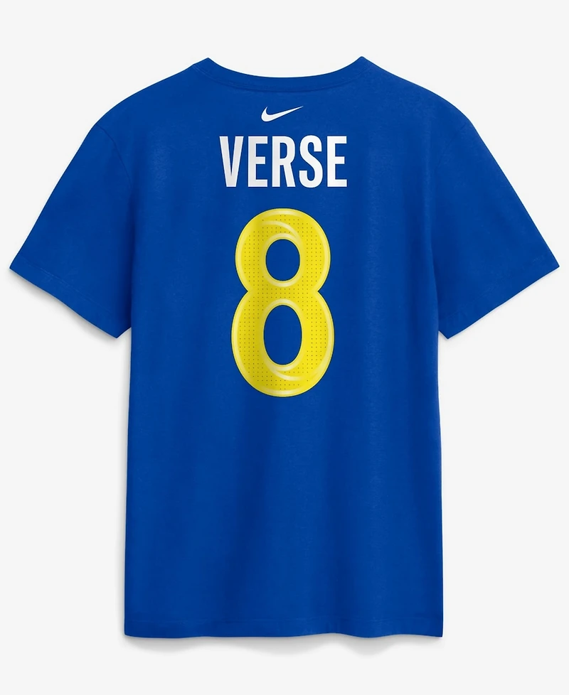 Nike Men's Jared Verse Royal Los Angeles Rams Name Number T-Shirt