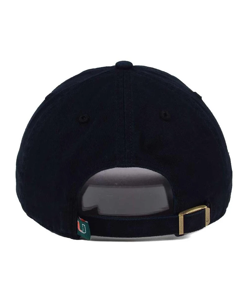 47 Brand Men's Miami Hurricanes Clean Up Adjustable Hat