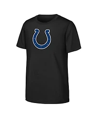 Outerstuff Big Boys and Girls Black Indianapolis Colts Primary Logo T-Shirt