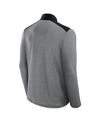 Fanatics Men's and Women's Black/Heather Gray Las Vegas Raiders Front Office Tonal Full-Zip Jacket