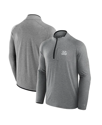 Fanatics Men's and Women's Charcoal Cincinnati Bengals Front Office Performance Primary Quarter-Zip Jacket