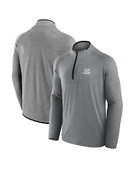 Fanatics Men's and Women's Charcoal Cincinnati Bengals Front Office Performance Primary Quarter-Zip Jacket