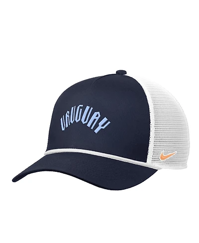 Nike Men's Navy Uruguay National Team Rise Rope Trucker A-Frame Adjustable Hat