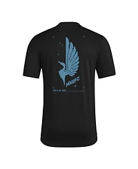 Adidas Men's Black Minnesota United Fc Aeroready Pregame T-Shirt