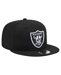 New Era Men's Black Las Vegas Raiders 9FIFTY Snapback Hat