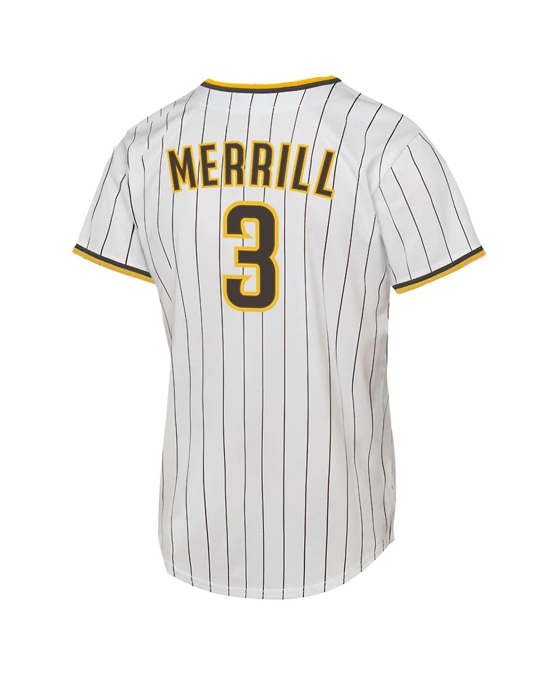 Nike Big Boys and Girls Jackson Merrill White San Diego Padres Home Replica Jersey