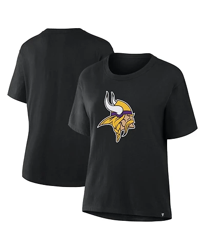 Fanatics Women's Black Minnesota Vikings Essential Legacy T-Shirt