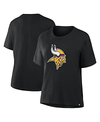 Fanatics Women's Black Minnesota Vikings Essential Legacy T-Shirt