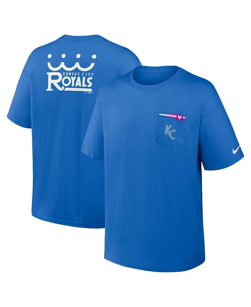 Nike Men's Royal Kansas City Royals Connect Max90 Pocket T-Shirt