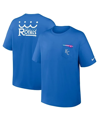 Nike Men's Royal Kansas City Royals Connect Max90 Pocket T-Shirt