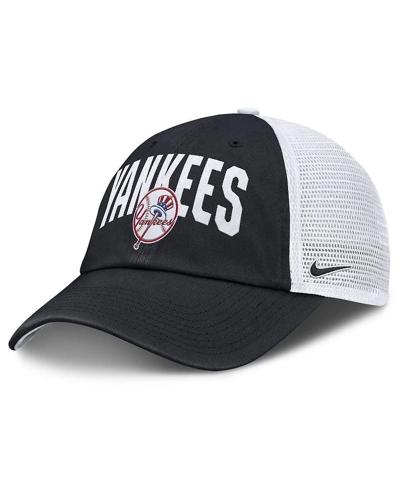 Nike Men's Navy New York Yankees Primetime Club Adjustable Trucker Hat