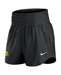 Nike Women's Black Iowa Hawkeyes Performance One Dri-fit High-Rise Shorts