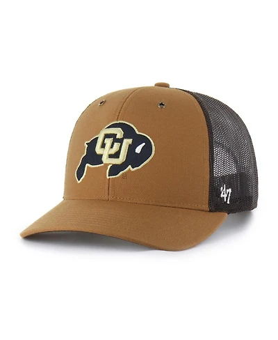'47 Brand X Carhartt Men's and Women's Brown Colorado Buffaloes Trucker Adjustable Hat