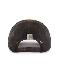 '47 Brand X Carhartt Men's and Women's Brown Michigan Wolverines Trucker Adjustable Hat