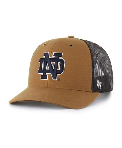 '47 Brand X Carhartt Men's and Women's Brown Notre Dame Fighting Irish Trucker Adjustable Hat