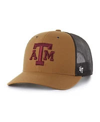 '47 Brand X Carhartt Men's and Women's Brown Texas A M Aggies Trucker Adjustable Hat
