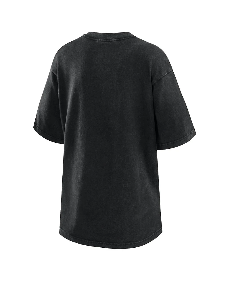 Wear by Erin Andrews Women's Black Minnesota Twins Oversized Boyfriend T-Shirt