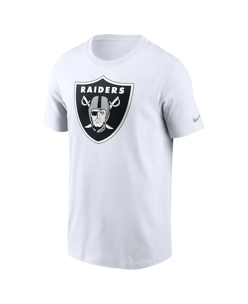 Nike Men's White Las Vegas Raiders Essential Logo T-Shirt