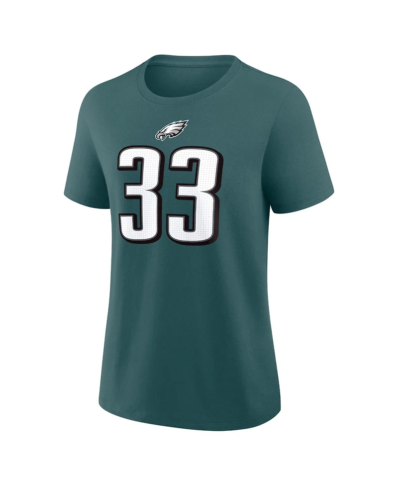 Nike Women's Cooper DeJean Midnight Green Philadelphia Eagles Name Number T-Shirt